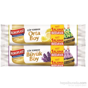Limon Kokulu Büzgülü Desenli Orta Boy Çöp Torbası Büyük Boy Lavanta Kokulu Çöp Torbası Hed