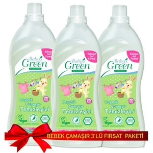 Baby's Green Organik Kokusuz Çamaşır Deterjanı 1000ml 3'lü Set
