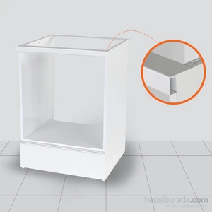 Prado Ahşap Çekmeceli Ankastre Modül Beyaz