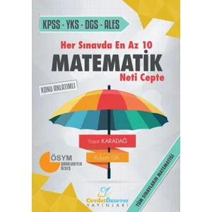Cevdet Özsever Her Sınavda En Az 10 Matematik Neti Cepte Konu Anlatımlı