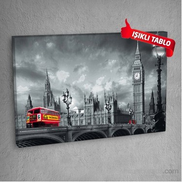 Londra Dm6542 Led Isikli Kanvas Tablo 50x70 Cm Fiyati