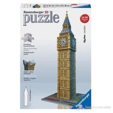 Ravensburger 3 Boyutlu 216 Parçalı Plastik Puzzle Big Ben Fiyatı
