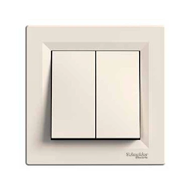 Schneider Electric Asfora Komutator Krem