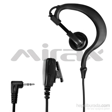 Mirax PMR Telsiz Kulaklığı, mikrofonlu, 2,5mm fiş, Aselsan Cobra MT-655/ MT-690/ MT-975 Uyumlu