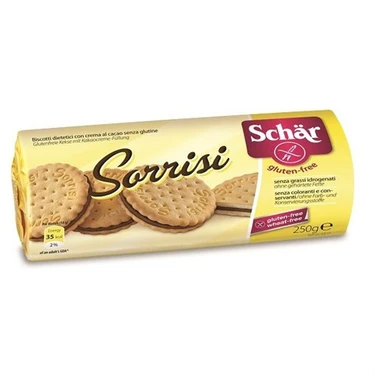 Schar Sorrisi Glutensiz Kakao Kremalı Bisküvi 250