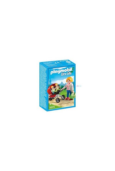 Playmobil İkiz Bebek Arabalı Anne