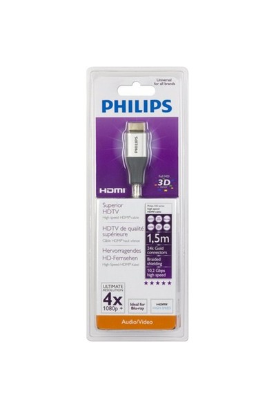 Philips SWV3432H/10 Hdmı Kablo (1,5 metre)