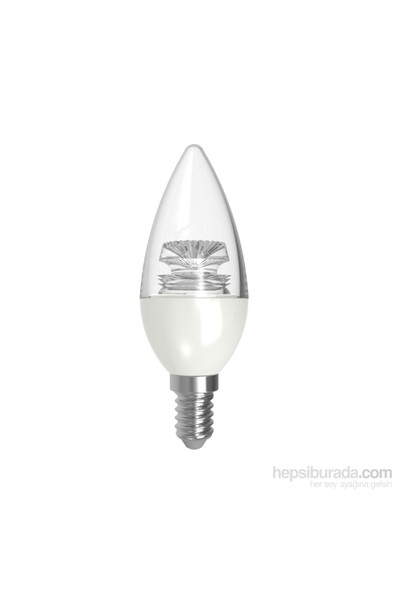 Lamptime 5,5 W Led Mum Ampul Şeffaf E14 3000K Gunışığı Işık 302304