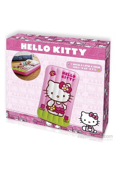 Hello Kitty Şişme Çocuk Yatağı 88X157x18 Cm