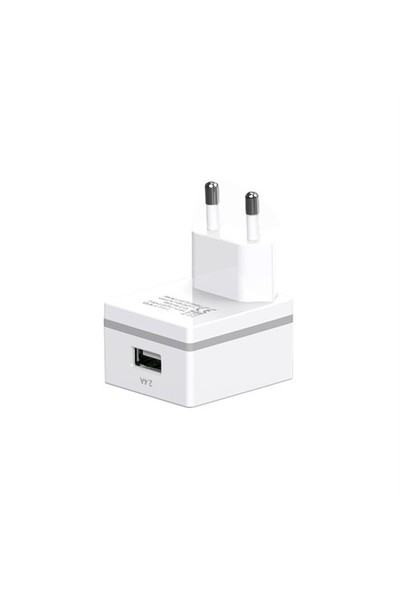 Lityus Duvar Şarj Cihazı + Micro Usb Kablo (Beyaz) - AKLWCS0202