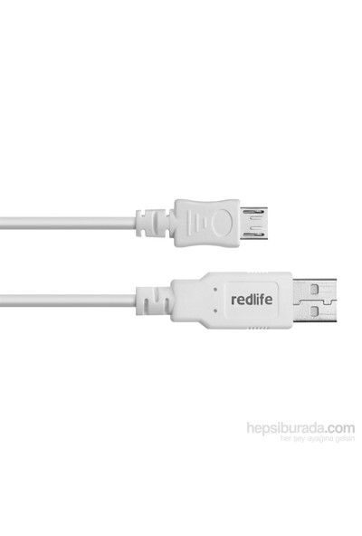 Redlife Tek USB Girişli 1A Micro USB Araç Şarj Cihazı Beyaz - AGAS01082