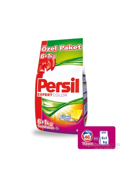 Persil Expert Toz Çamaşır Deterjanı Renkli 6+1 kg 46 Yıkama