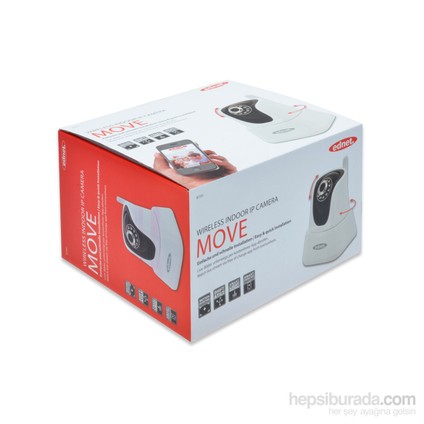 Move Kablosuz Gece & Gündüz Hareketli İç Mekan IP Kamera (VGA 640X480) (ED-87241)