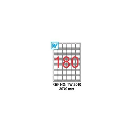 Lazer Etiket 30*9Mm Tw-2060 100Lü