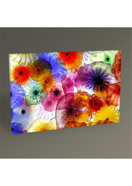 Dekoratif Çiçekler Tablo 75X50
