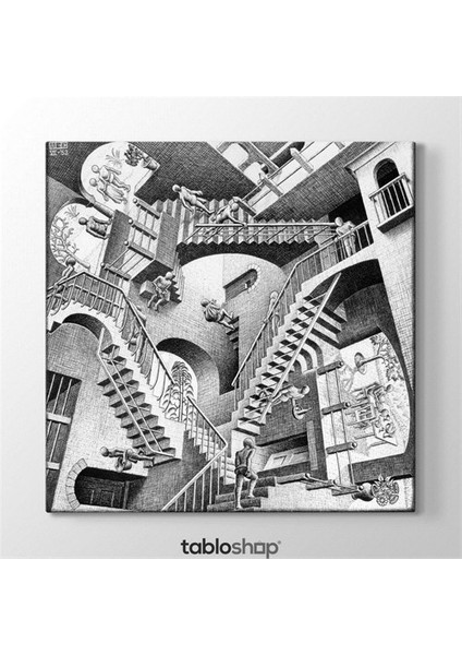 Mc Escher - Relativity 1953 Tablosu