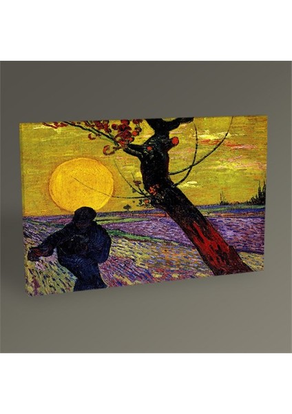 Vincent Van Gogh-The Sower Tablo 60X40