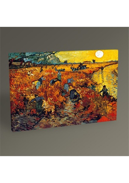 Vincent Van Gogh The Red Vineyard At Arles Tablo 75X50