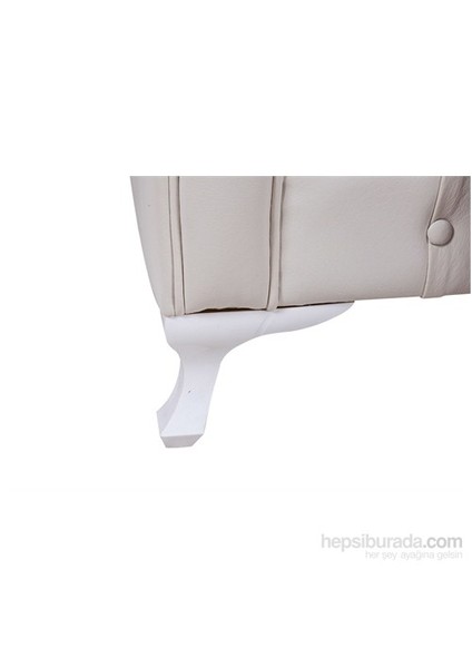 White Leather Chesterfield - Beyaz