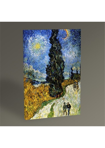 Vincent Van Gogh-Country Road in Provence By Night 30 x 20