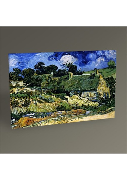 Vincent Van Gogh-Thatched Cottages At Cordeville 60X40