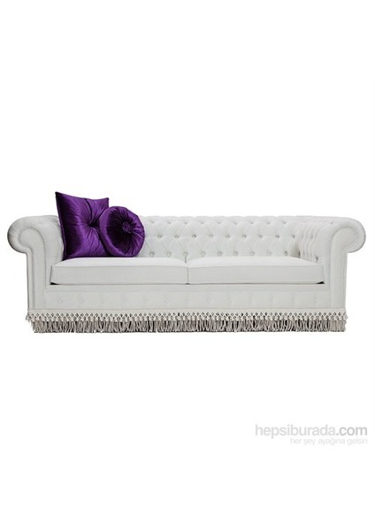 White Swan Chesterfield Beyaz