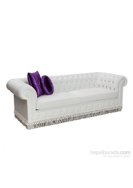 White Swan Chesterfield Beyaz