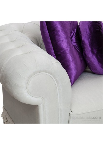 White Swan Chesterfield Beyaz