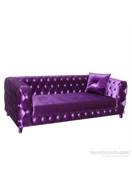 Purple Dolca Vita Mor Chesterfield modelleri