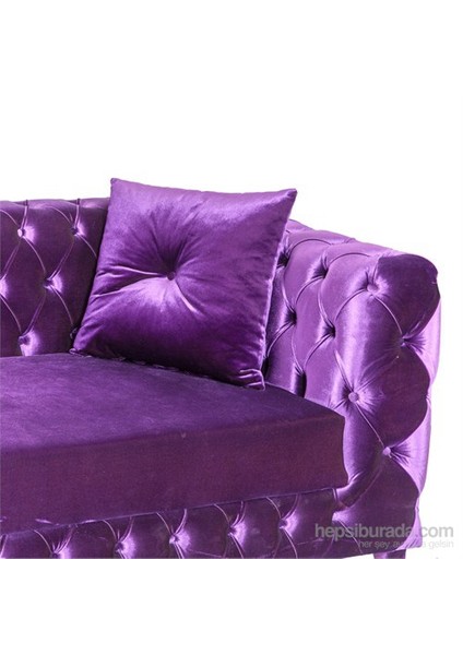 Purple Dolca Vita Mor Chesterfield fırsatları