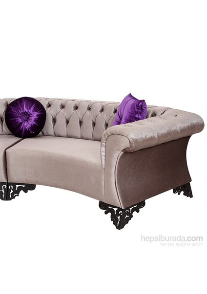 Excellence Modern Chesterfield Antrisit Gri