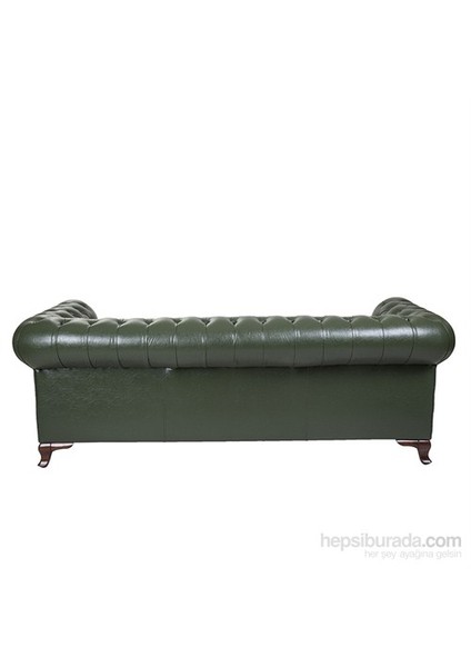 Green Leather Chesterfield indirimleri