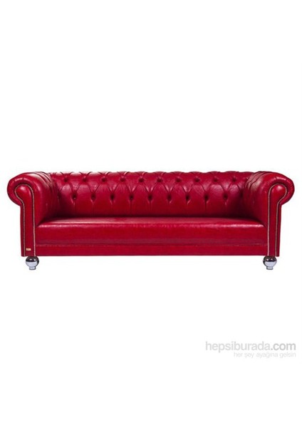 New Red Sofistike Chesterfield