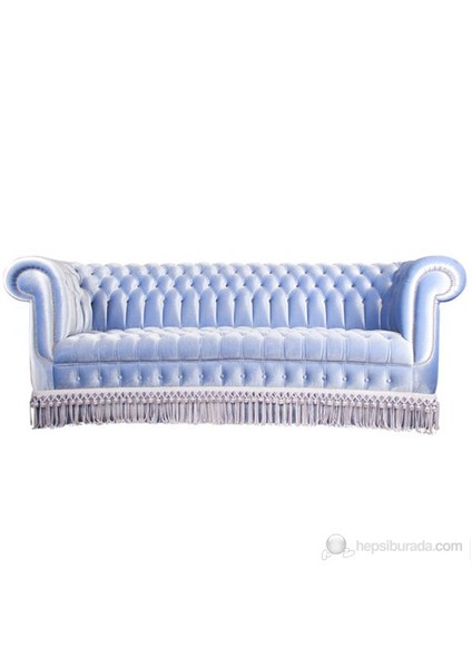 Su Mavisi Rüya Chesterfield Kanepe