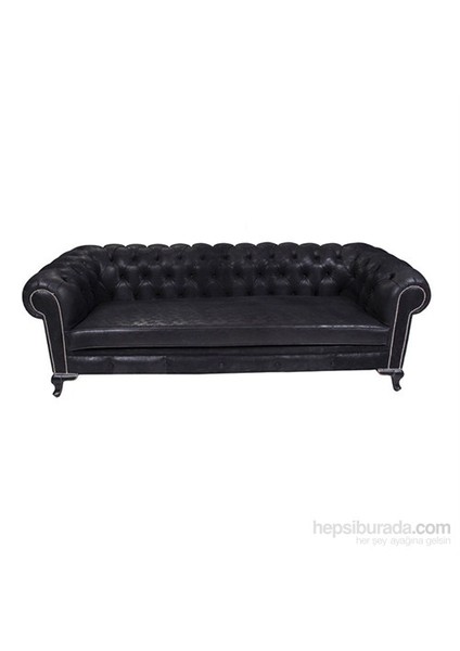 Black Nubuk Chesterfield