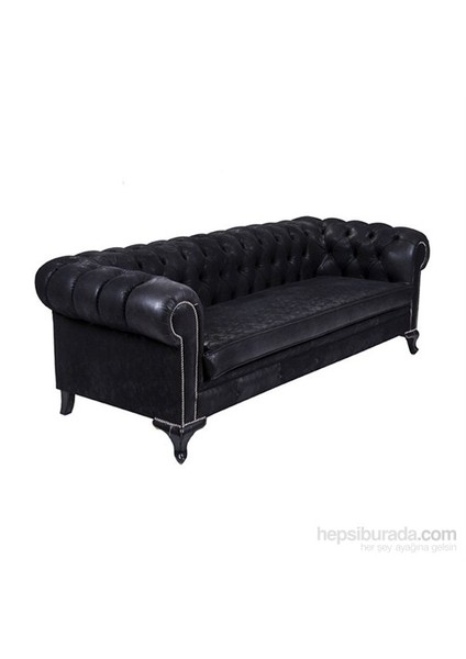 Black Nubuk Chesterfield