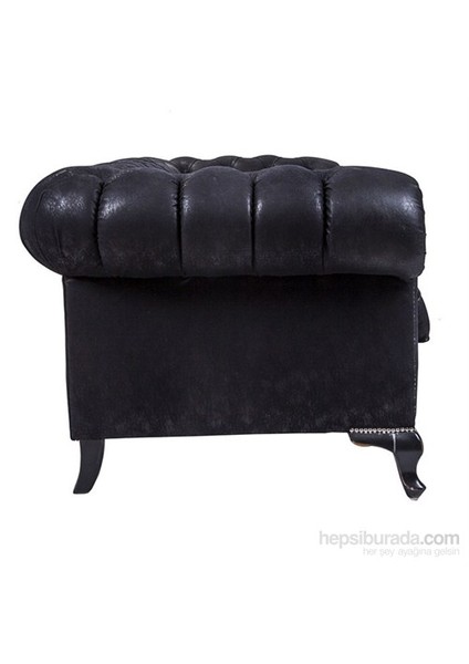 Black Nubuk Chesterfield