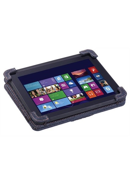 EQ-LTAB8KT 8" Kot Kumaşı Universal Tablet Kılıfı