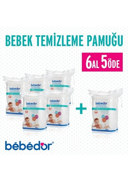 Bebek Temizleme Pamuğu 6 Al 5 Öde