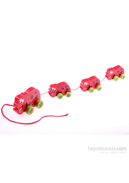 4PCS Wooden Rolling Toys