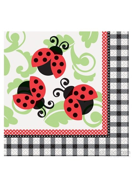 Lively Ladybugs Kağıt Peçete 33X33 Cm (16 Ad)