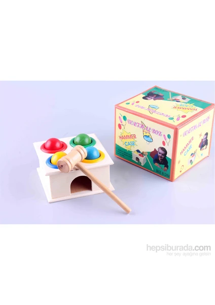 Wooden Toys Hammer Case Vertical Box