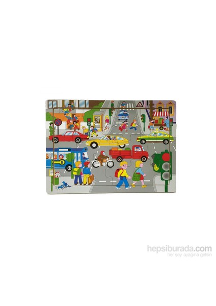 Trafik Ahşap Puzzle