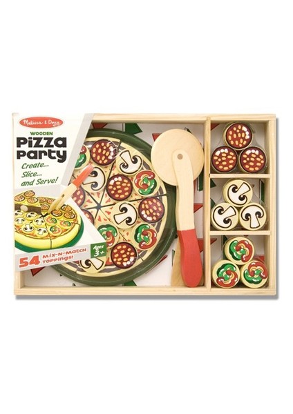 Melissa & Doug Ahşap Pizza Partisi