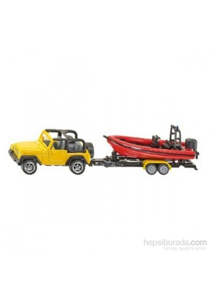 Jeep with boat