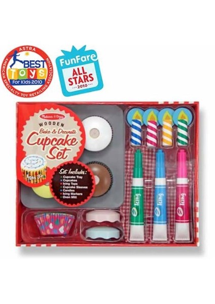 Ahşap Cupcake Seti