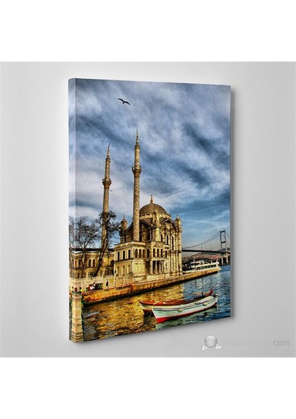 - Istanbul Ortaköy Camii Canvas Tablo - 75X50cm