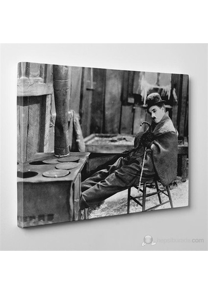 - Charlie Chaplin Iı Canvas Tablo - 75X50cm