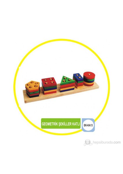 Ahşap Katlı Geometrik Şekiller