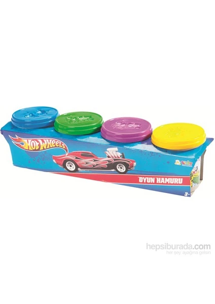 Hot Wheels 4 Lü Oyun Hamuru Büyük